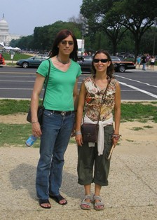 Jessica and Sister - National Mall, DC - July 2006